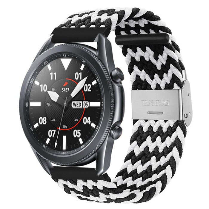 black-white-zig-garmin-forerunner-570-(47mm)-watch-straps-nz-nylon-braided-loop-watch-bands-aus