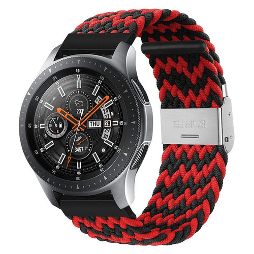 black-red-zig-garmin-vivoactive-3-watch-straps-nz-nylon-braided-loop-watch-bands-aus