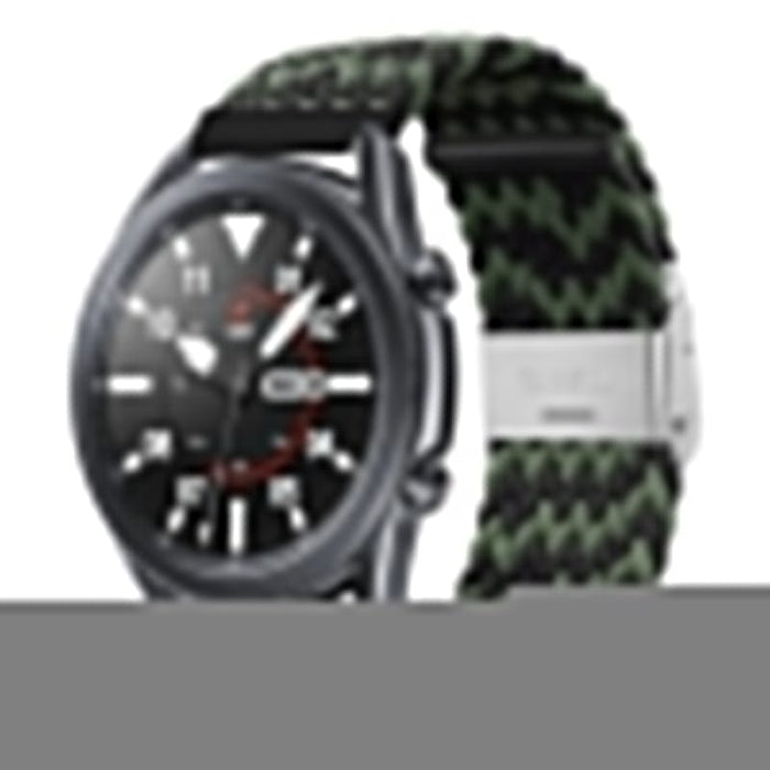 black-green-zig-coros-nomad-watch-straps-nz-nylon-braided-loop-watch-bands-aus