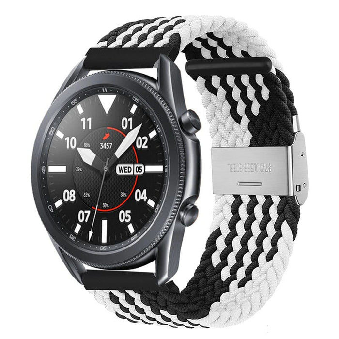 white-black-xiaomi-amazfit-stratos,-stratos-2-watch-straps-nz-nylon-braided-loop-watch-bands-aus