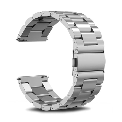 silver-metal-garmin-forerunner-165-watch-straps-nz-stainless-steel-link-watch-bands-aus