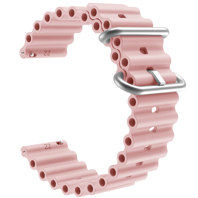 pink-ocean-bandsgarmin-forerunner-165-watch-straps-nz-ocean-band-silicone-watch-bands-aus