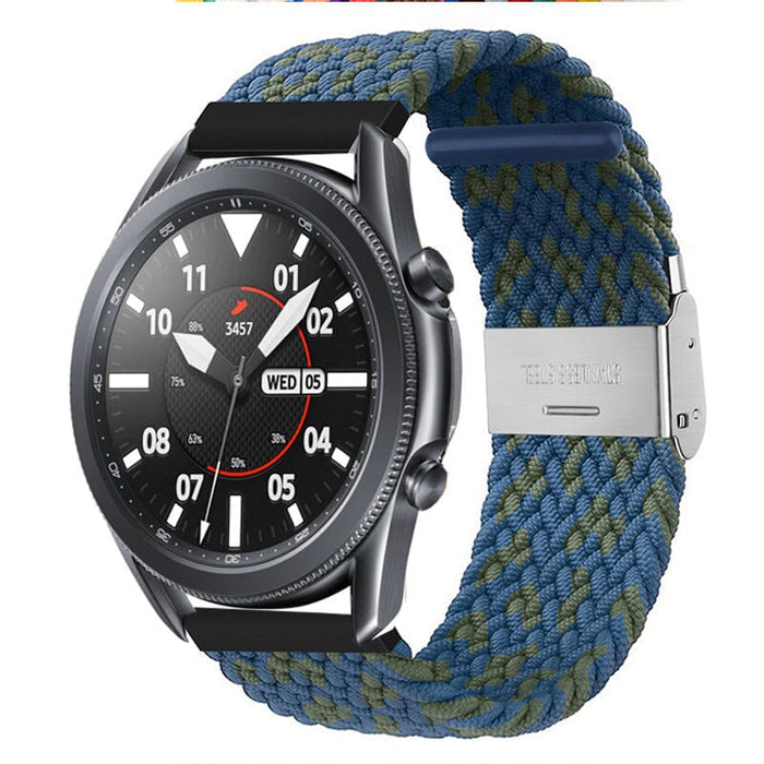 green-blue-zig-xiaomi-amazfit-stratos,-stratos-2-watch-straps-nz-nylon-braided-loop-watch-bands-aus