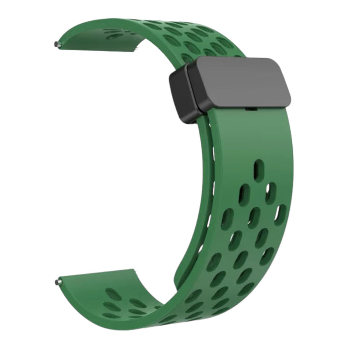 army-green-magnetic-sports-xiaomi-amazfit-t-rex-ultra-watch-straps-nz-magnetic-sports-watch-bands-aus