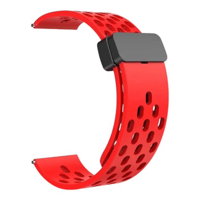 red-magnetic-sports-xiaomi-amazfit-t-rex-ultra-watch-straps-nz-magnetic-sports-watch-bands-aus