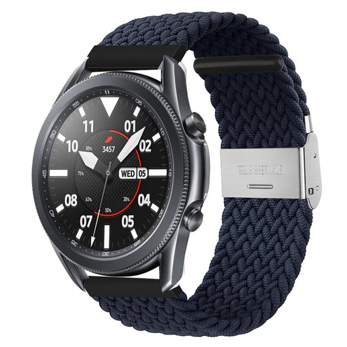 navy-blue-garmin-forerunner-165-watch-straps-nz-nylon-braided-loop-watch-bands-aus