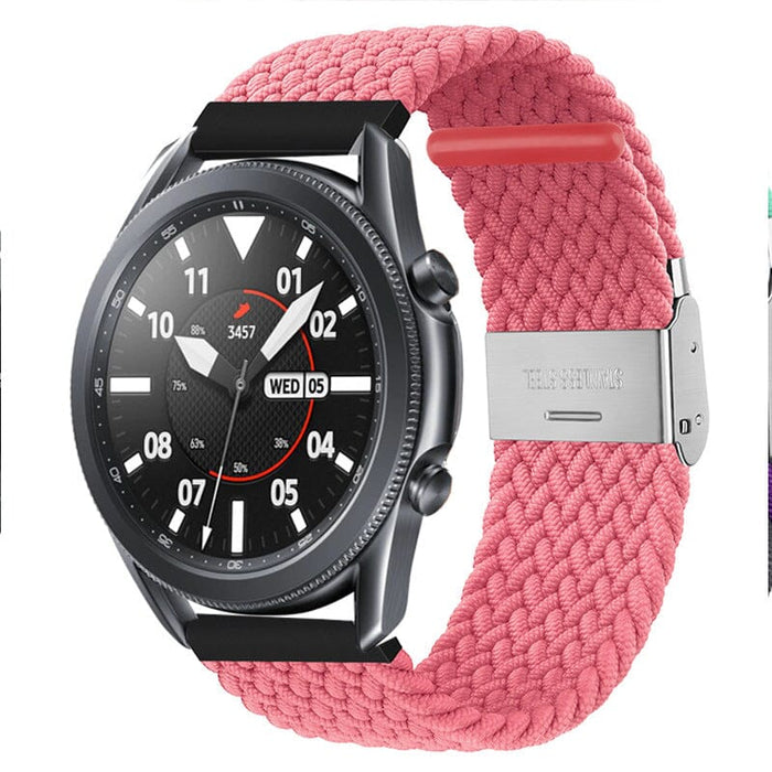 pink-xiaomi-amazfit-stratos,-stratos-2-watch-straps-nz-nylon-braided-loop-watch-bands-aus