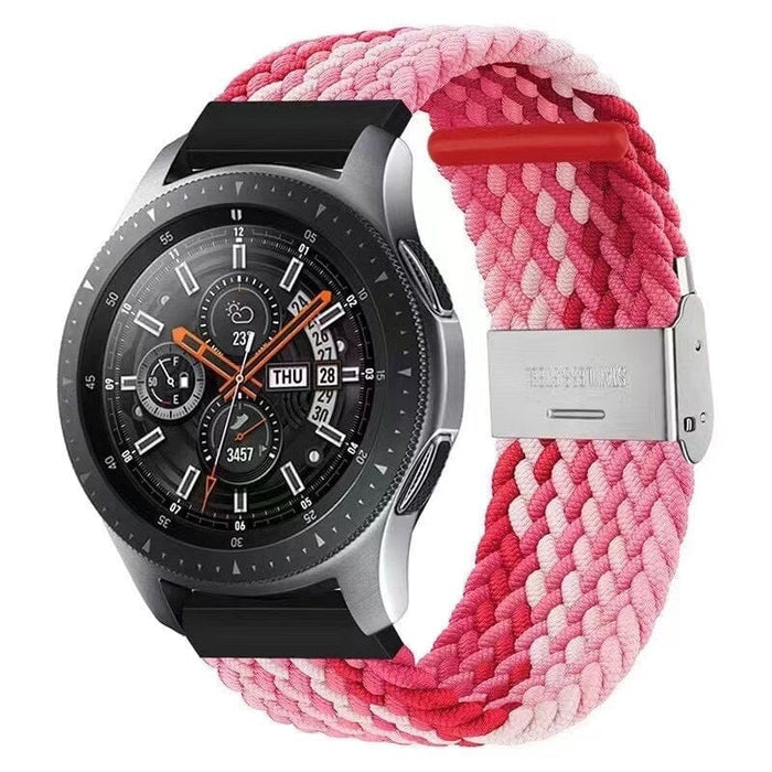 pink-red-white-xiaomi-amazfit-smart-watch,-smart-watch-2-watch-straps-nz-nylon-braided-loop-watch-bands-aus