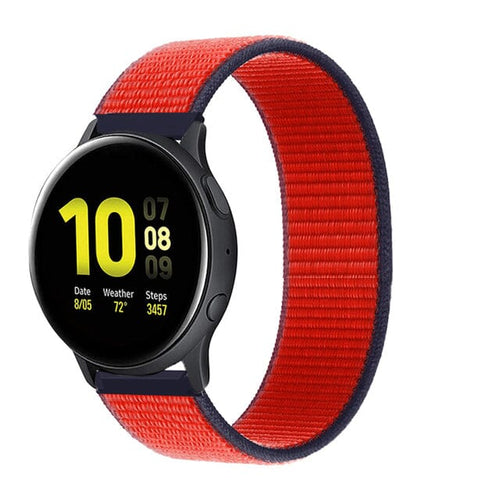 tri-red-xiaomi-amazfit-smart-watch,-smart-watch-2-watch-straps-nz-nylon-sports-loop-watch-bands-aus
