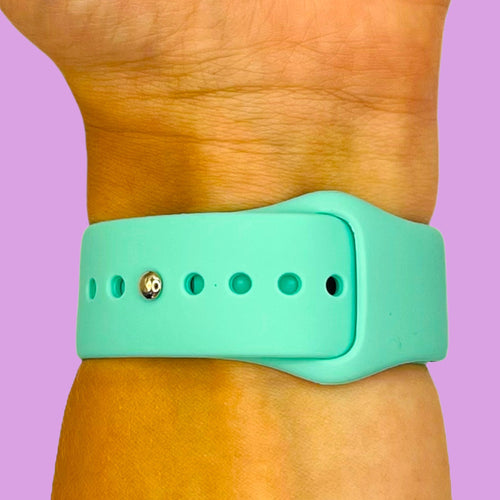 teal-ticwatch-5-pro-watch-straps-nz-silicone-button-watch-bands-aus