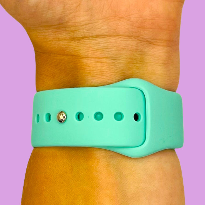teal-ticwatch-5-pro-watch-straps-nz-silicone-button-watch-bands-aus