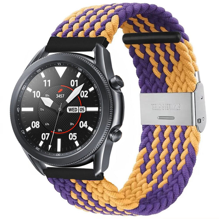 purple-orange-google-pixel-watch-3-(45mm)-watch-straps-nz-nylon-braided-loop-watch-bands-aus