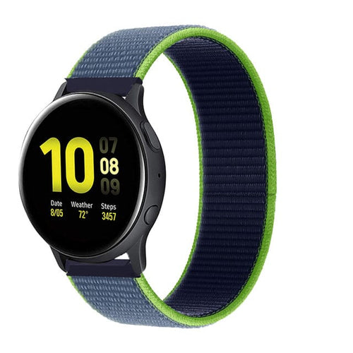 lime-garmin-instinct-3-(45mm)-watch-straps-nz-nylon-sports-loop-watch-bands-aus