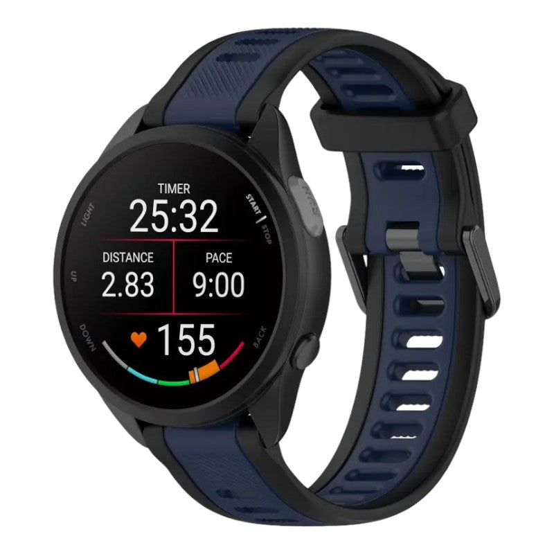 black-navy-blue-garmin-venu-x1-watch-straps-nz-dual-colour-silicone-watch-bands-aus-996627
