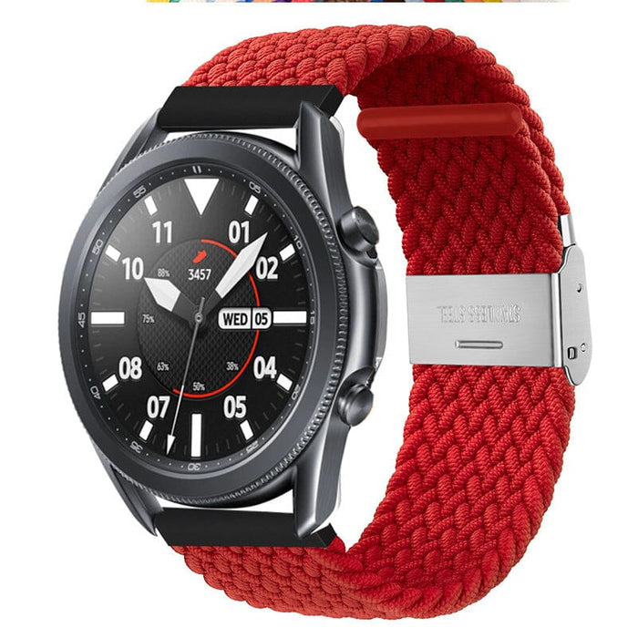 red-samsung-galaxy-watch-7-(44mm)-watch-straps-nz-nylon-braided-loop-watch-bands-aus