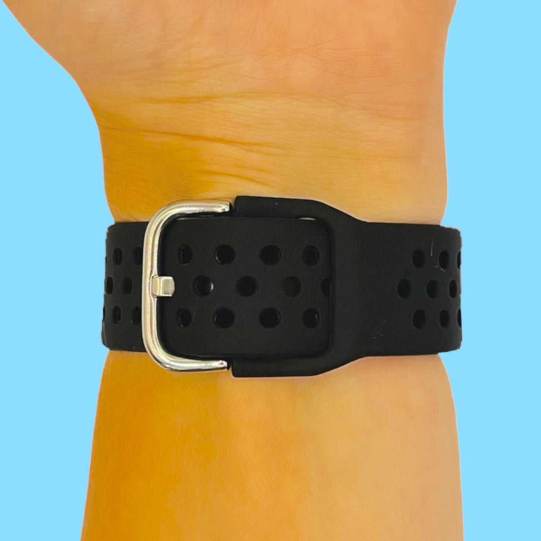 black-polar-vantage-m3-watch-straps-nz-silicone-sports-watch-bands-aus