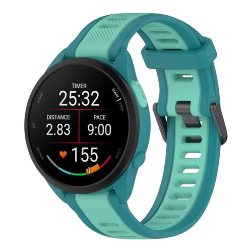 teal-garmin-venu-x1-watch-straps-nz-dual-colour-silicone-watch-bands-aus