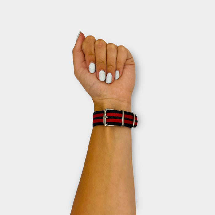 black-red-coros-vertix-2s-watch-straps-nz-canvas-watch-bands-aus