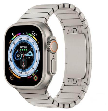 Replacement Titanium Metal Link Watch Straps compatible with the Apple Watch