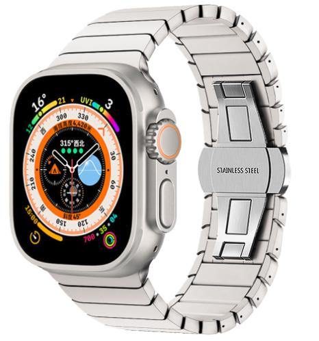 Replacement Titanium Metal Link Watch Straps compatible with the Apple Watch