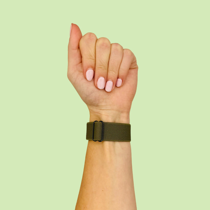 army-green-huawei-watch-fit-4-watch-straps-nz-braided-loop-flex-watch-bands-aus