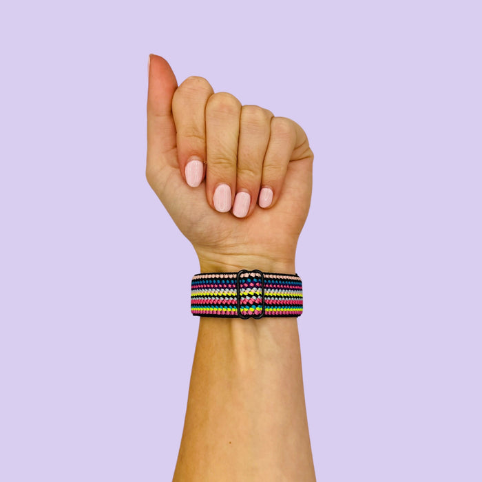 bohemian-rainbow-xiaomi-amazfit-smart-watch,-smart-watch-2-watch-straps-nz-braided-loop-flex-watch-bands-aus