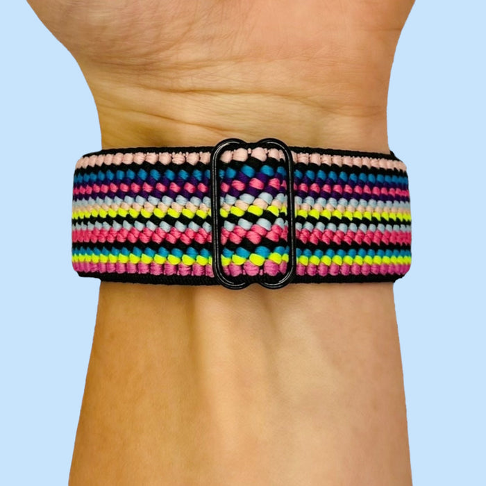 bohemian-rainbow-garmin-approach-s44-watch-straps-nz-braided-loop-flex-watch-bands-aus