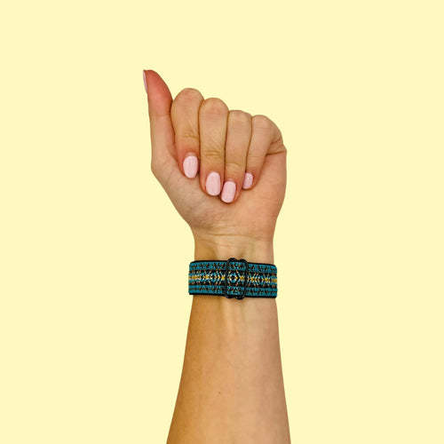 bohemian-teal-garmin-vivoactive-4-watch-straps-nz-braided-loop-flex-watch-bands-aus