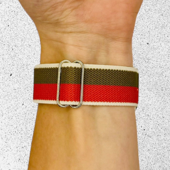 red-brown-white-stripe-garmin-bounce-watch-straps-nz-braided-loop-flex-watch-bands-aus