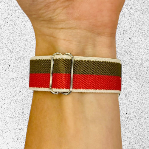 red-brown-white-stripe-xiaomi-amazfit-gts-3-watch-straps-nz-braided-loop-flex-watch-bands-aus