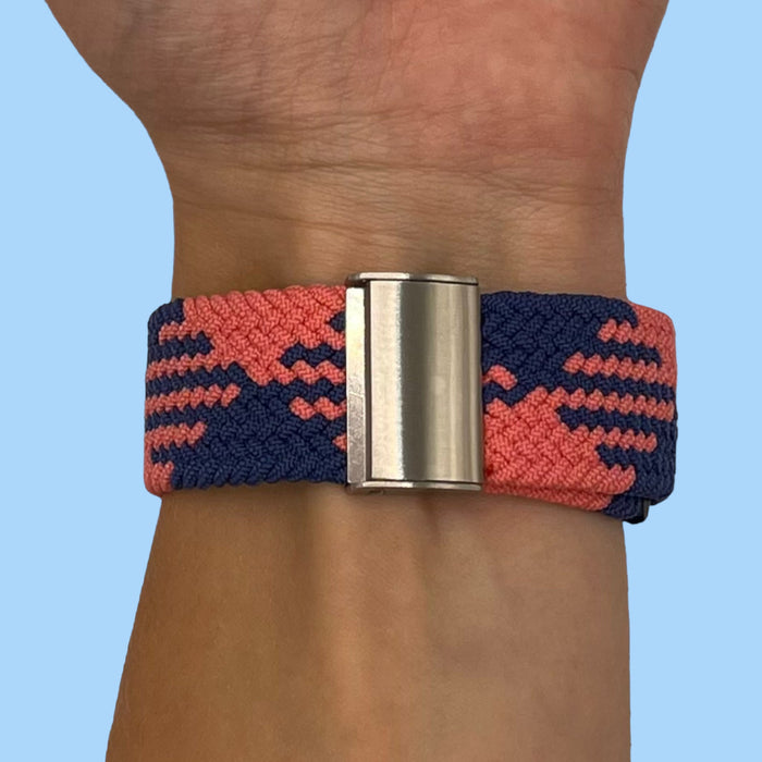 blue-pink-garmin-forerunner-955-watch-straps-nz-nylon-braided-loop-watch-bands-aus