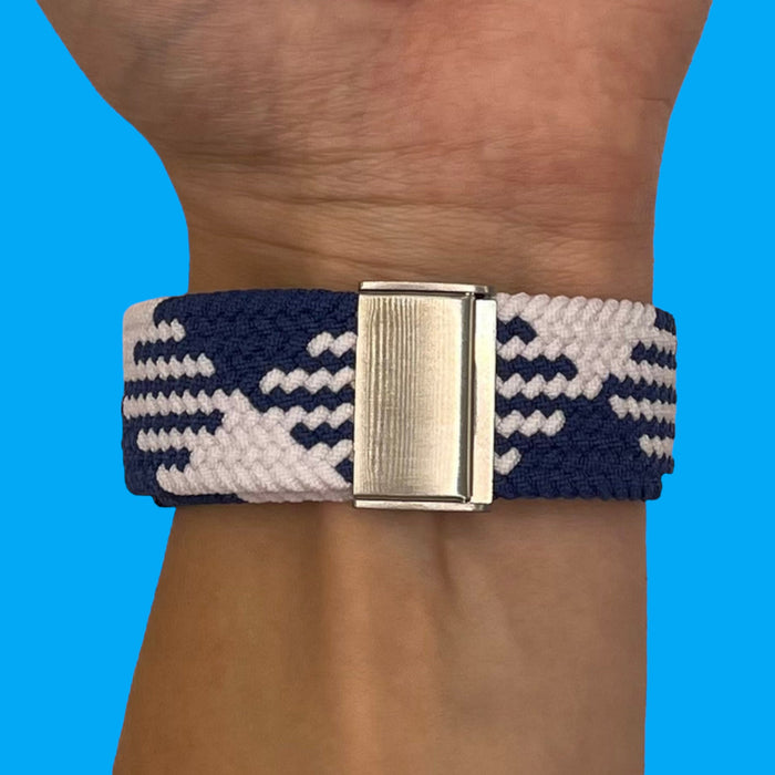 blue-and-white-xiaomi-amazfit-smart-watch,-smart-watch-2-watch-straps-nz-nylon-braided-loop-watch-bands-aus