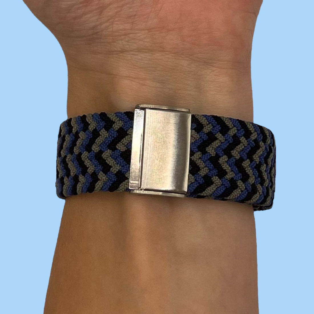 green-blue-black-garmin-descent-mk3-mk3i-(43mm)-watch-straps-nz-nylon-braided-loop-watch-bands-aus-997119