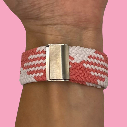 pink-white-garmin-forerunner-165-watch-straps-nz-nylon-braided-loop-watch-bands-aus