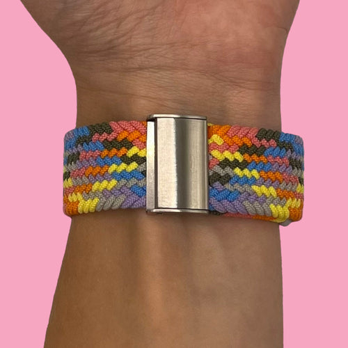 rainbow-xiaomi-amazfit-smart-watch,-smart-watch-2-watch-straps-nz-nylon-braided-loop-watch-bands-aus