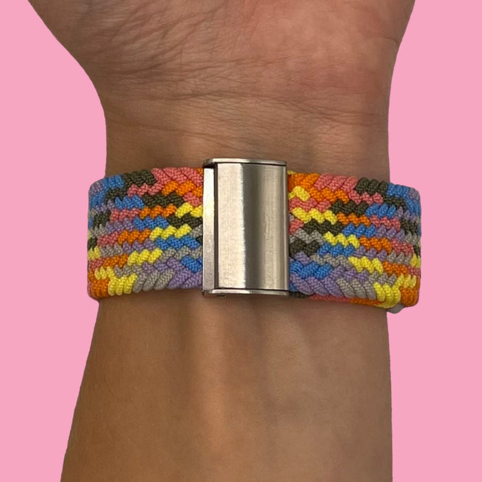 rainbow-xiaomi-amazfit-smart-watch,-smart-watch-2-watch-straps-nz-nylon-braided-loop-watch-bands-aus