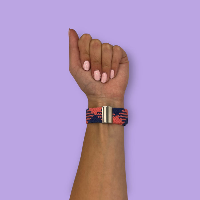 blue-pink-fitbit-charge-6-watch-straps-nz-nylon-braided-loop-watch-bands-aus