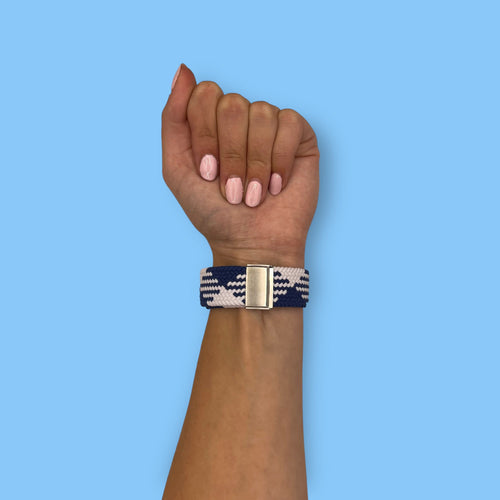blue-and-white-xiaomi-amazfit-smart-watch,-smart-watch-2-watch-straps-nz-nylon-braided-loop-watch-bands-aus