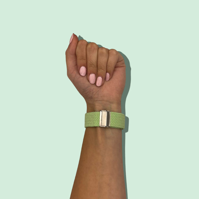 light-green-garmin-forerunner-165-watch-straps-nz-nylon-braided-loop-watch-bands-aus