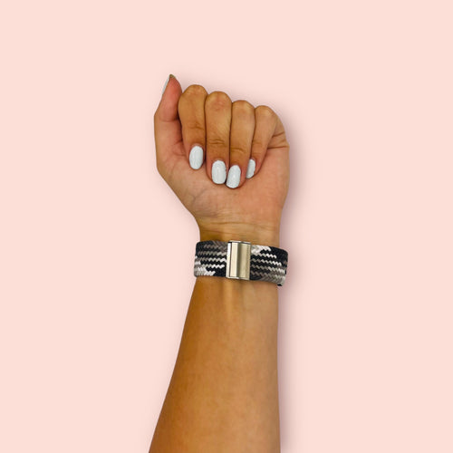 black-grey-white-garmin-descent-mk2s-watch-straps-nz-nylon-braided-loop-watch-bands-aus