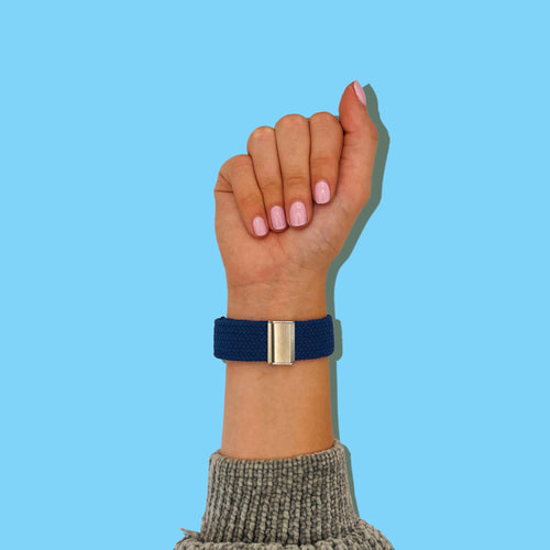 navy-blue-xiaomi-amazfit-smart-watch,-smart-watch-2-watch-straps-nz-nylon-braided-loop-watch-bands-aus