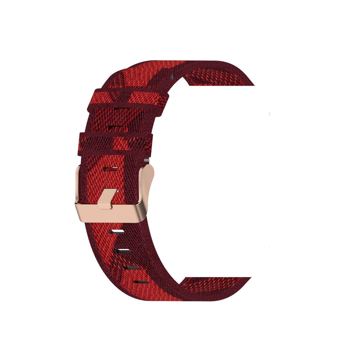 red-pattern-garmin-vivoactive-3-watch-straps-nz-canvas-watch-bands-aus