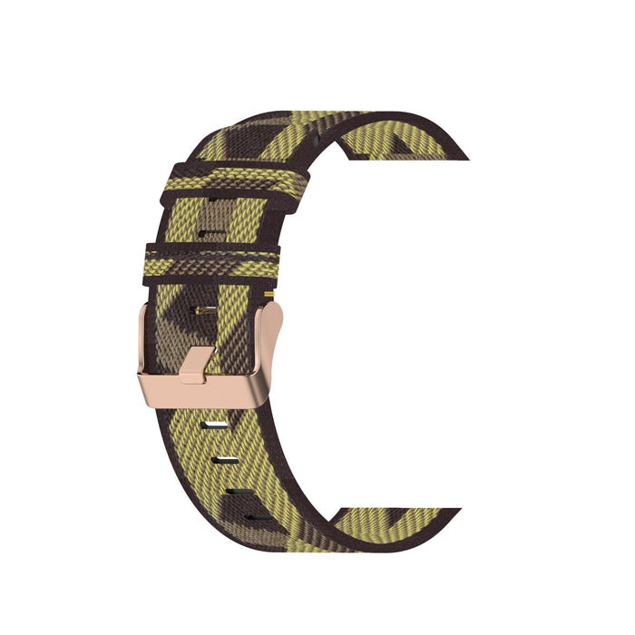 yellow-pattern-garmin-bounce-2-watch-straps-nz-canvas-watch-bands-aus