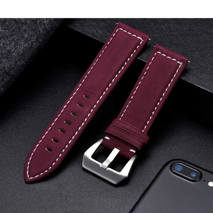 mocha-silver-buckle-garmin-venu-x1-watch-straps-nz-retro-leather-watch-bands-aus
