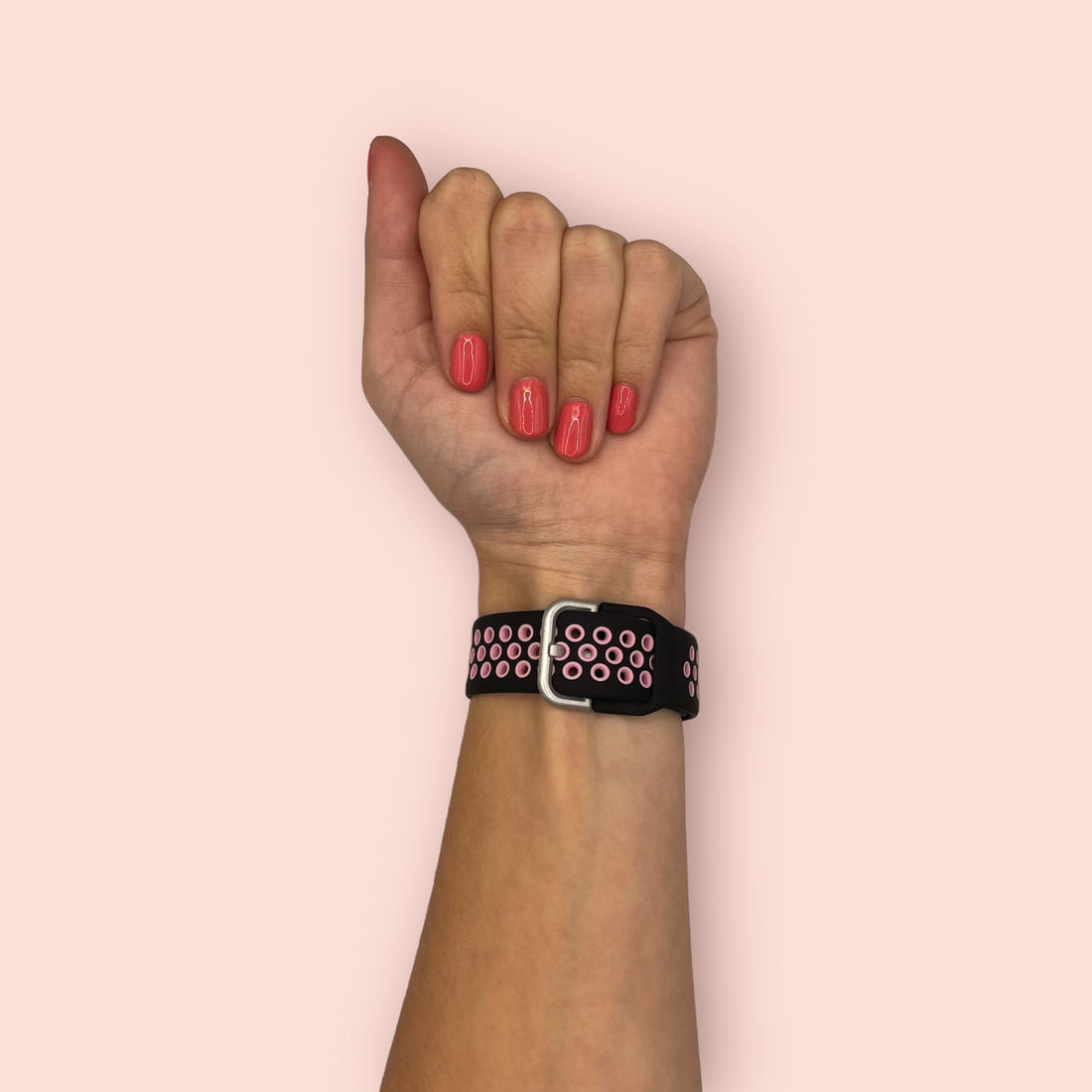 black-and-pink-garmin-instinct-watch-straps-nz-silicone-sports-watch-bands-aus