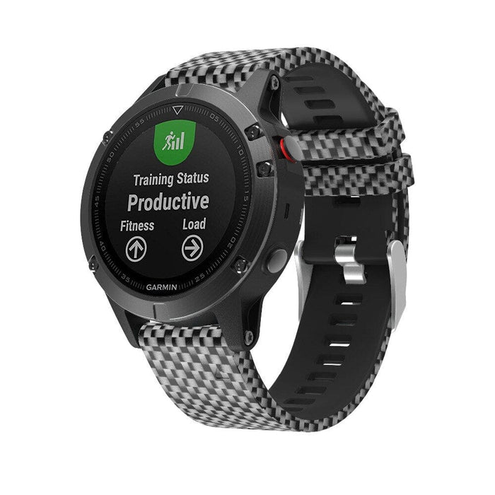 black-checks-garmin-marq-watch-straps-nz-pattern-silicone-watch-bands-aus