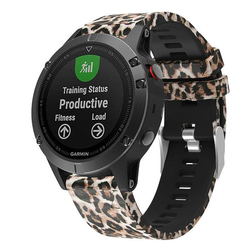 leopard-garmin-quickfit-22mm-watch-straps-nz-pattern-silicone-watch-bands-aus