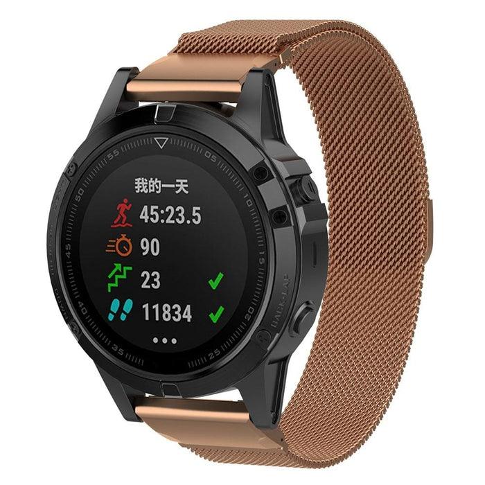 rose-gold-garmin-tactix-bravo,-charlie-delta-watch-straps-nz-milanese-watch-bands-aus
