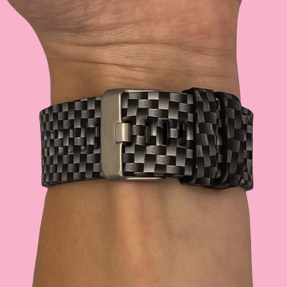 black-checks-garmin-fenix-8-(47mm)-watch-straps-nz-pattern-silicone-watch-bands-aus-803301