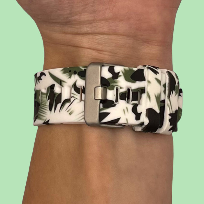 green-flowers-garmin-approach-s62-watch-straps-nz-pattern-silicone-watch-bands-aus
